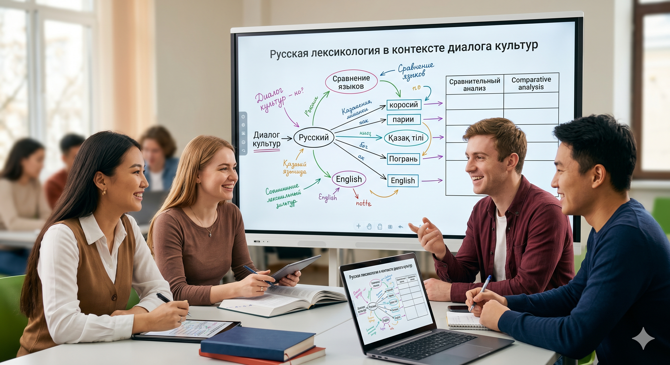 Лексикология русского языка в контексте диалога культур: сравнительный анализ на материале русского, казахского и английского языков. AbdrakhmanovaZB